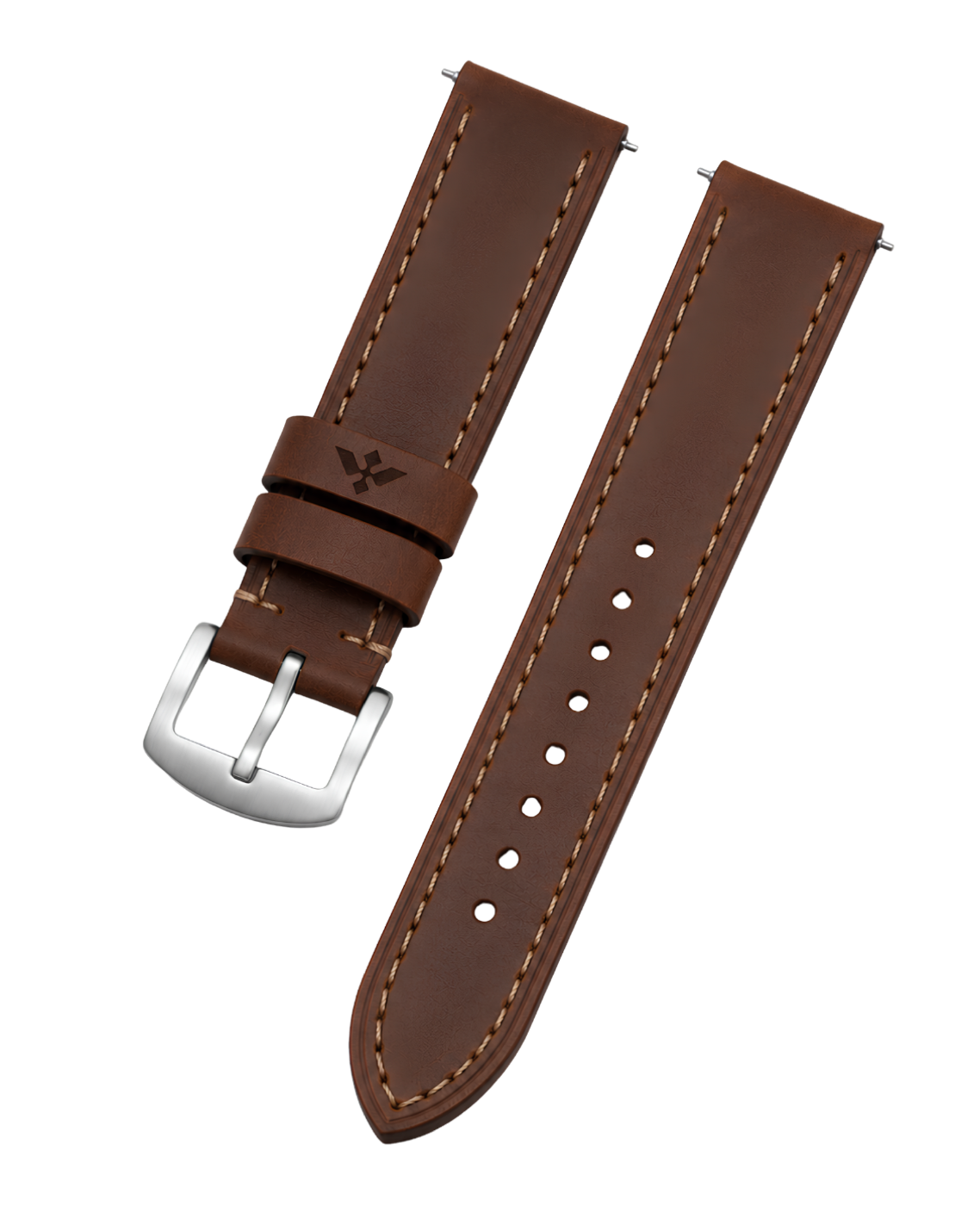 Cinturino in pelle marrone